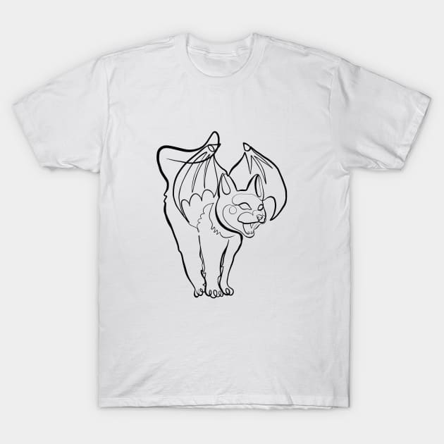 gargoyle cat T-Shirt by minim.anime